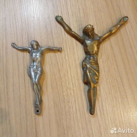 Раритет Крест Распятие 2 вида Метал
