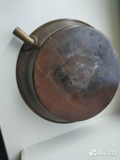 Старинный латунный таз