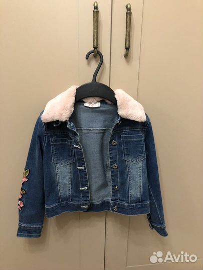 Джинсовая куртка для девочки 104