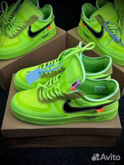 Кроссовки nike air force 1 off white low volt