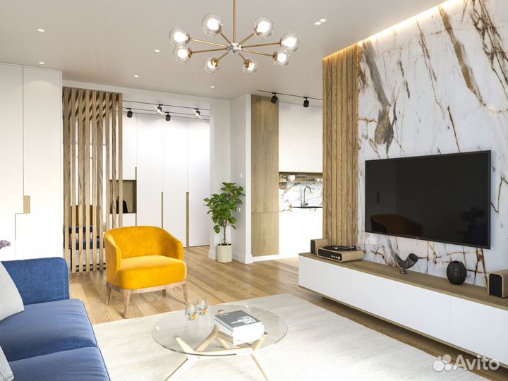 Яркий дизайн проект квартиры или дома