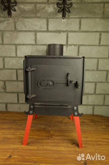 Печка буржуйка, 3мм сталь отопительно варочная