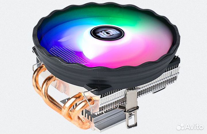 Универсальный башенный кулер RGB горизонтальный