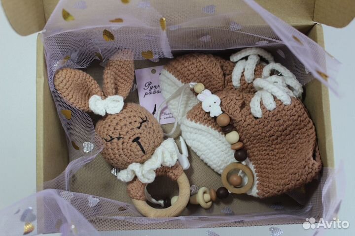 Пинетки вязаные детские