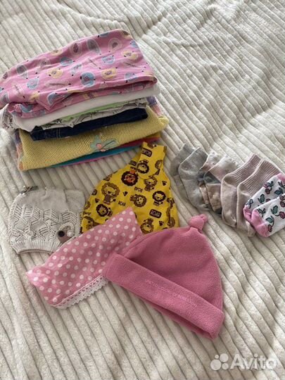 Вещи пакетом на девочку 68 74 hm