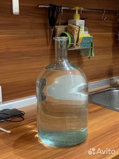Бутыль стеклянная 6 литров, «полведра»