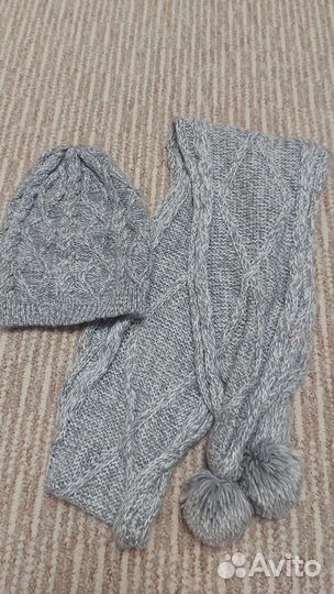 Комплект шапка и шарф женский