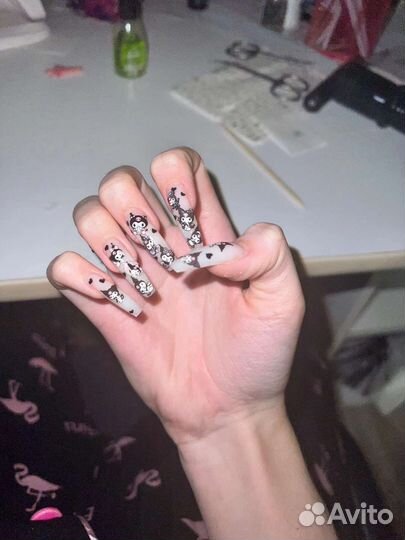 Маникюр на дому наращивание ногтей