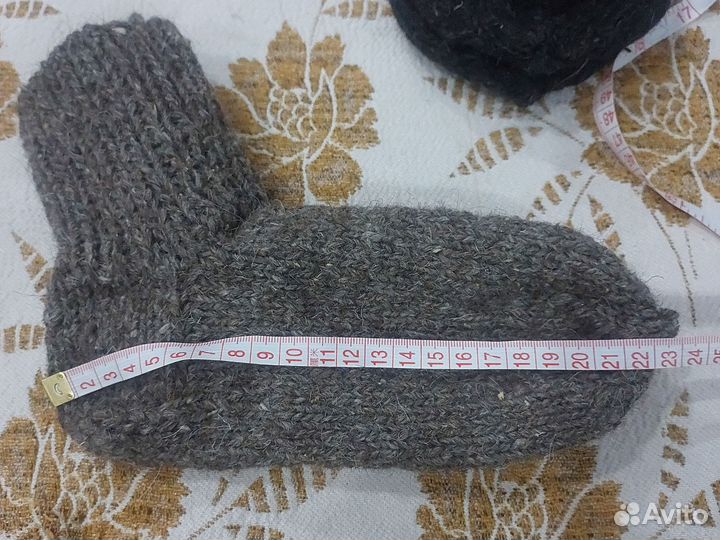 Шерстяные носки, ручная вязка