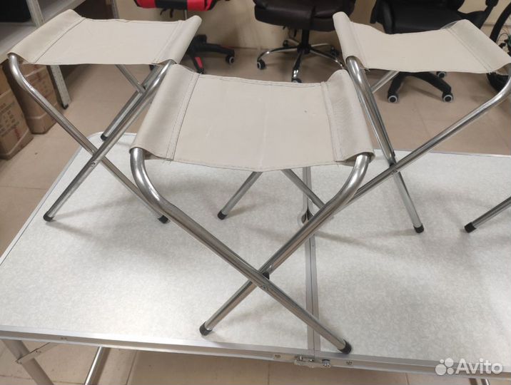 Раскладной стол 4 стула 120см для пикника