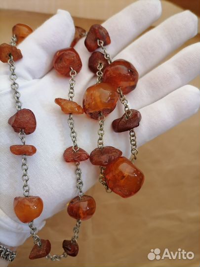 Янтарные бусы СССР