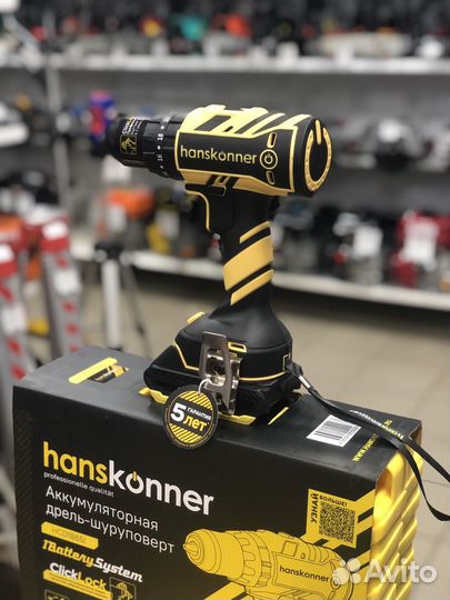 Аккумуляторный ударный шуруповерт Hanskonner 1865I