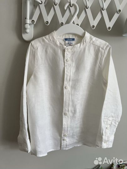 Jacadi 110 рубашка белая