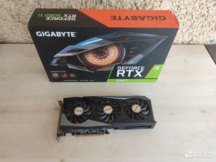 Видеокарта gigabyte RTX 3060Ti Dual OC на гарантии