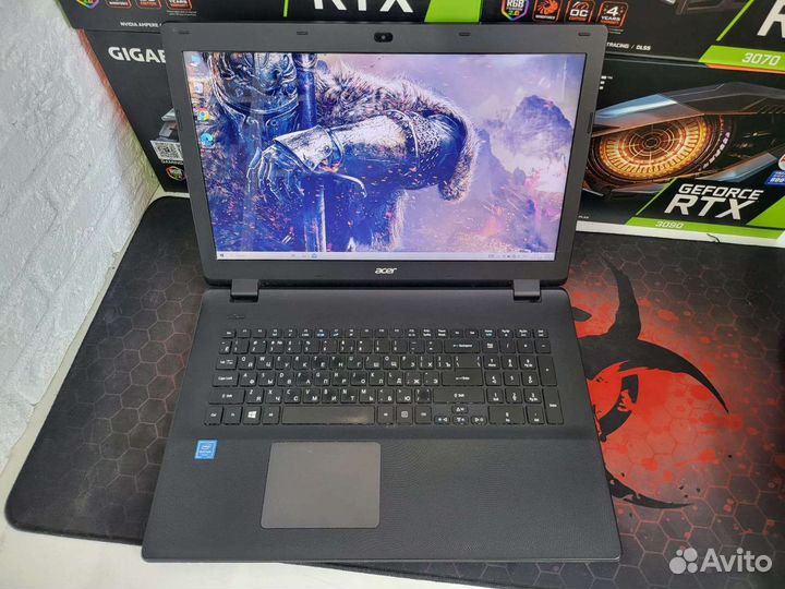 Acer 17.3 4 ядра SSD 512gb