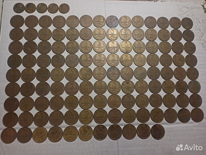 Монеты СССР 1961-1991 регулярный чекан погодовка