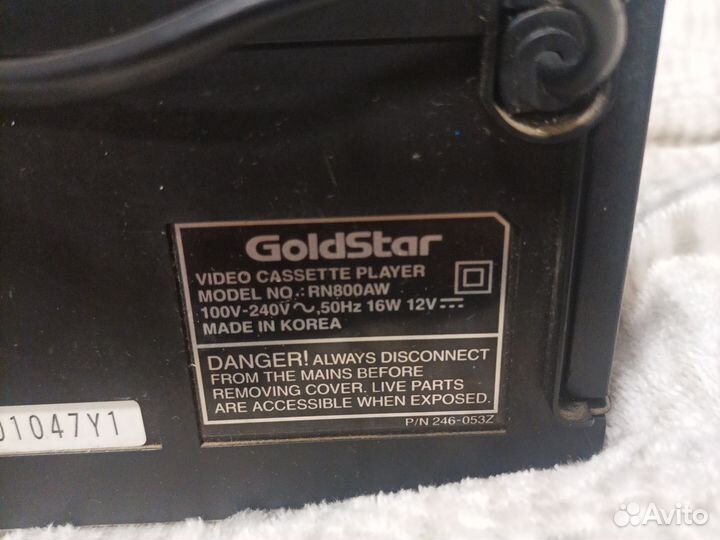 Видеомагнитофон голдстар