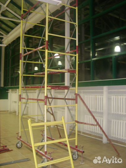 Леса строительные, вышка тура, стремянка, подмости