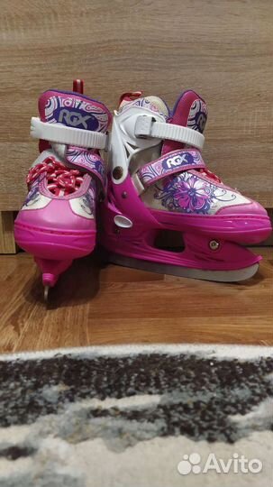 Коньки детские раздвижные размер 31-34