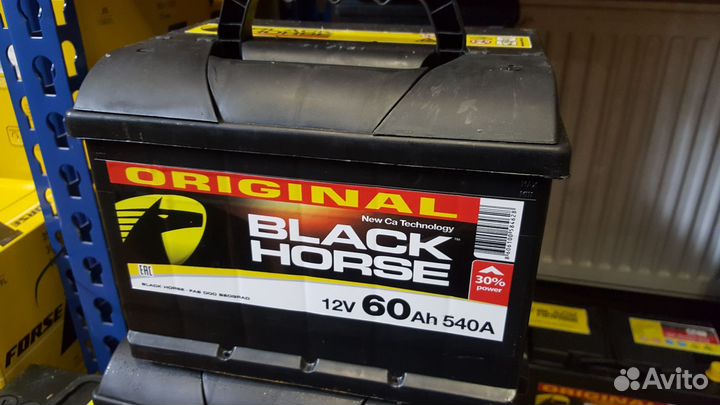 Аккумулятор Black Horse 6ст-60.0 60Ач 540А