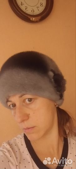 Шапка норковая женская