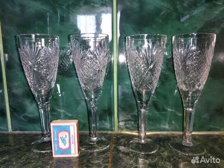 Рюмки, бокалы хрусталь