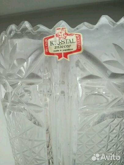 Хрустальная ваза