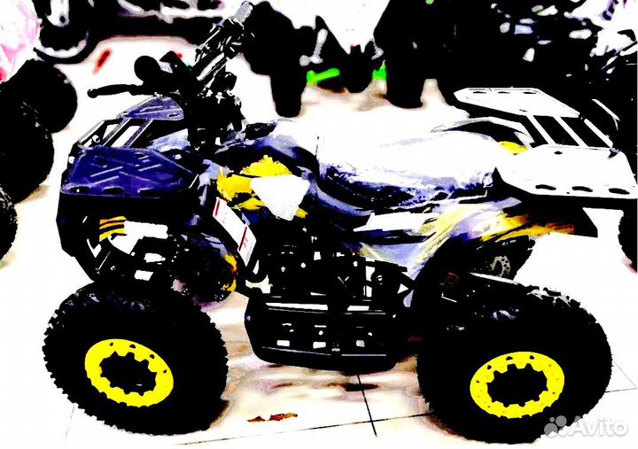 Детский квадроцикл Mini Grizlik X16 (PS) желтый