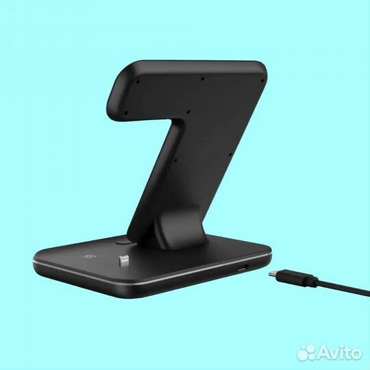 Беспроводная зарядная станция 3в1, 15W