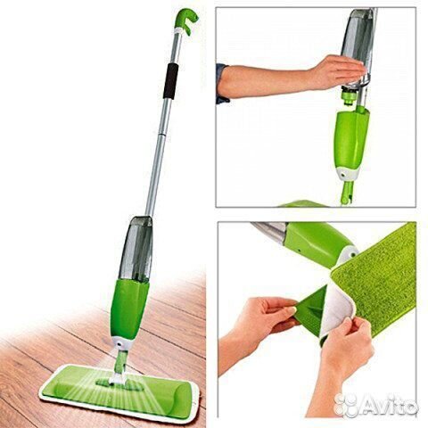Швабра с распылителем healthy spray MOP deluxe