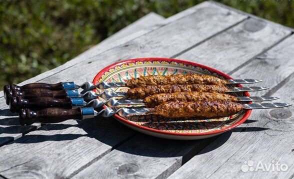 Шампуры с деревянной ручкой любые