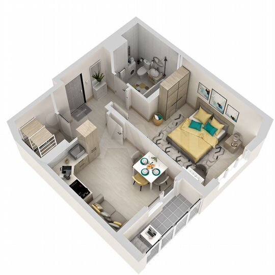 1-к. квартира, 37,8 м², 5/24 эт.