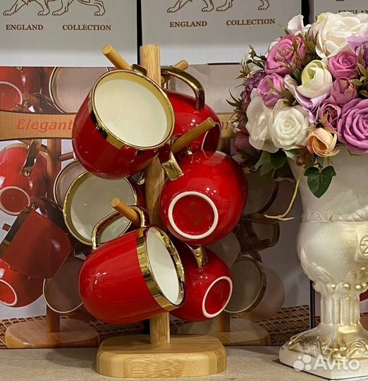 Набор чайных кружек,6 штук,300мл,Lenardi