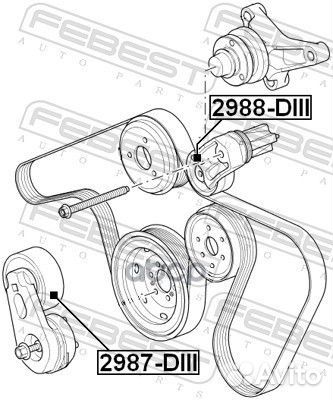 Ролик обводной range rover sport 05-09, land RO