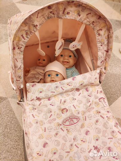 Коляска Baby Annabell с пупсами