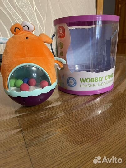 Игрушка крабик-неваляшка