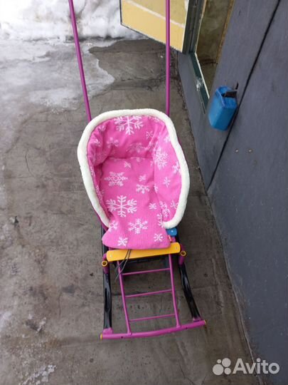 Детские санки с колесами