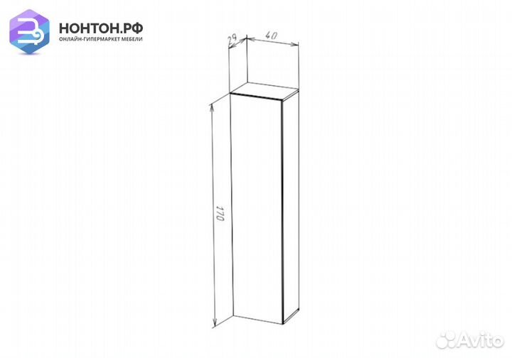 Шкаф навесной Point тип-40 дуб вотан