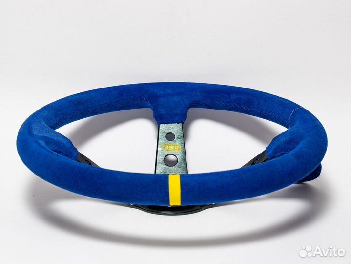 Руль для дрифта замша с логотипом OMP