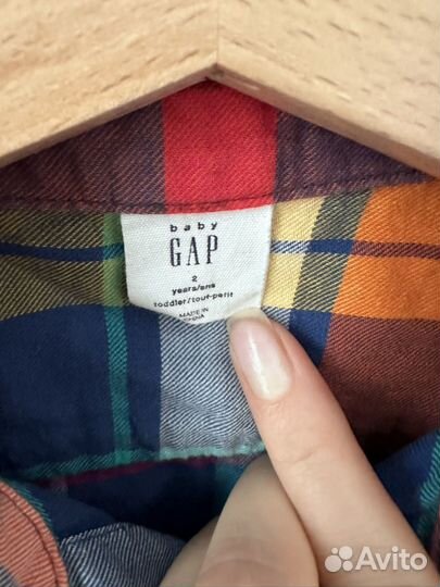 Рубашка gap в клетку на мальчика