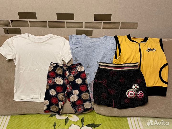 Вещи пакетом на девочку 128-134