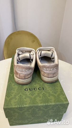 Кроссовки gucci screener С лентой WEB 36 размер