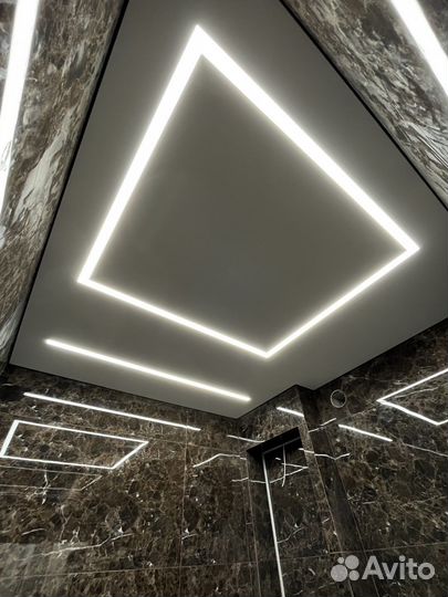 Натяжные потолки установка