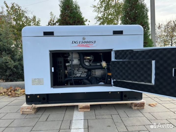 Дизельный генератор 13,5 кВт g-power трехфазный