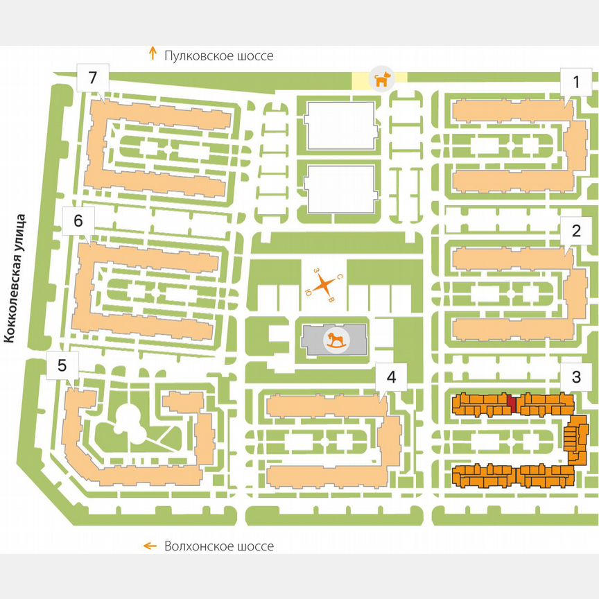 2-к. квартира, 53,7 м², 2/5 эт.