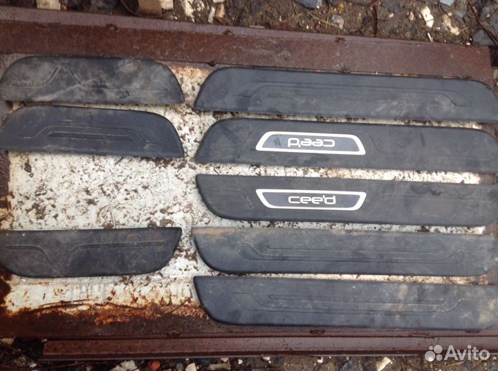 Накладки порога Киа Сид 2