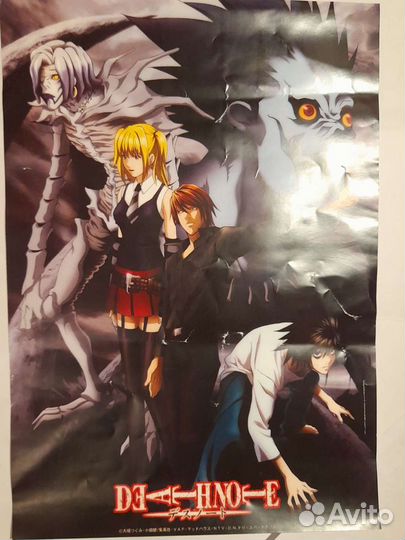 Плакат по аниме Тетрадь смерти