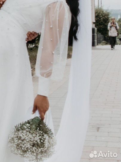 Свадебная фата длинная