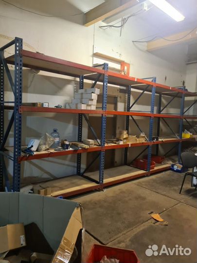 Палетные консольные мезанинные стеллажи бу