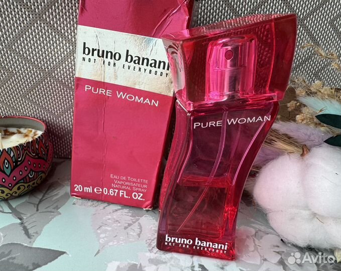 Bruno Banani Pure woman eau de toilette 10 мл ориг